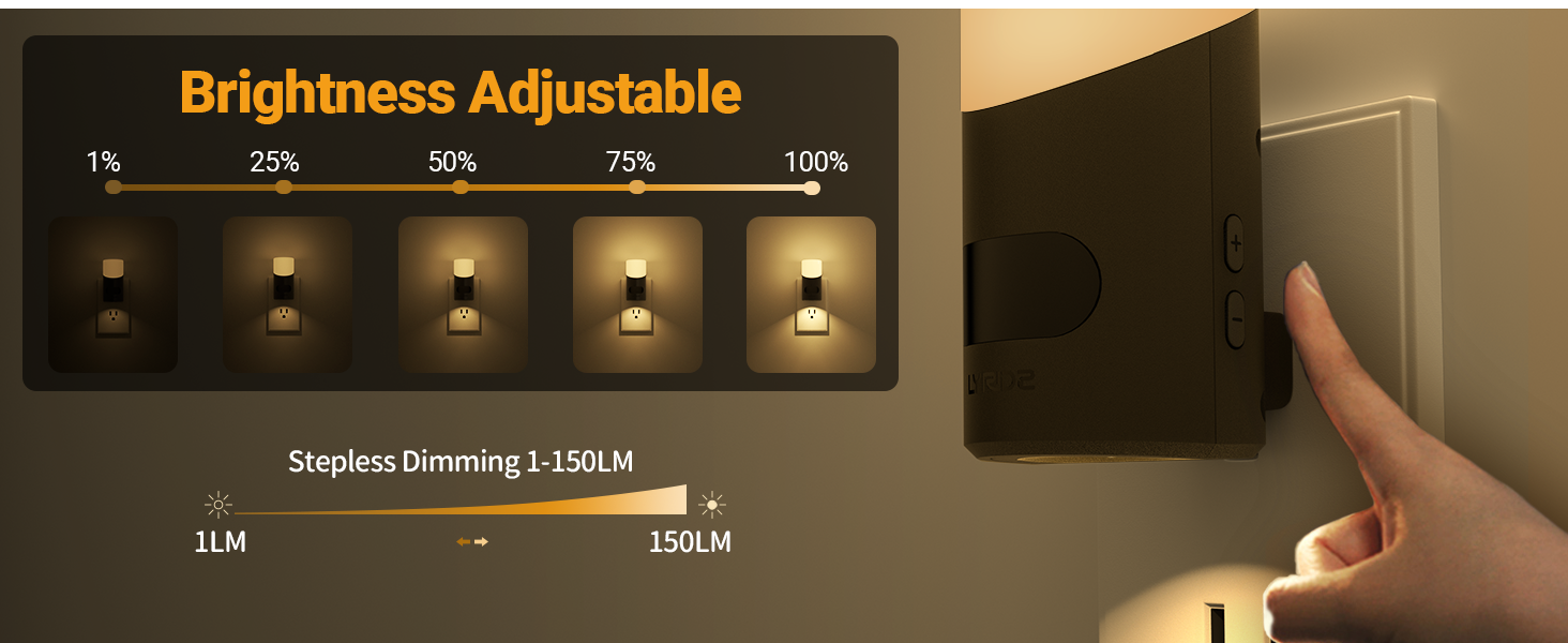 night lights brightness adjustable