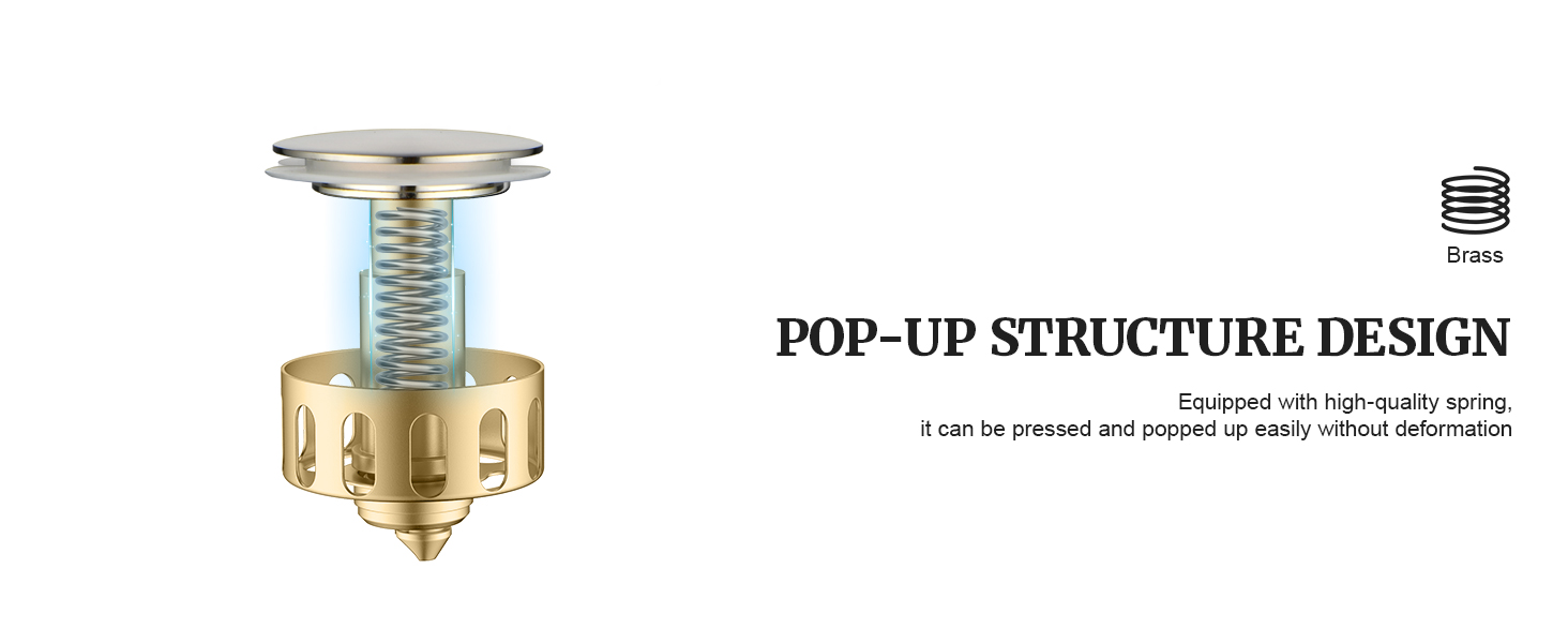pop up sink drain