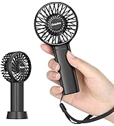 EasyAcc Mini Handheld Fan, Pocket Fan Rechargeable Battery Operated Fan 5.5-17H 3 Speeds Portable...