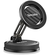 SYNCWIRE MagSafe Car Phone Mount [2-Axis Design], Suction Cup Phone Holder with N52 Magnets, 360°...
