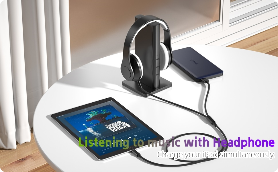 USB C to 3.5mm Audio Aux Jack Cable