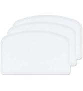 DOERDO Flexible Food Safe Plastic Dough Scraper,for Food Cutting and Cleaning,Multipurpose Food S...