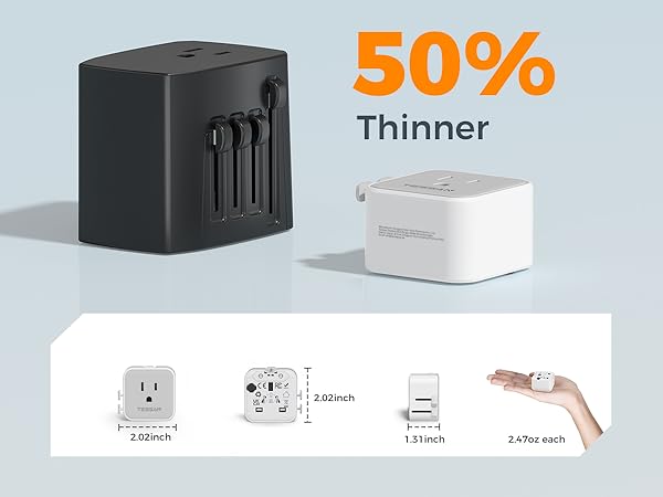 tessan european travel plug adapter
