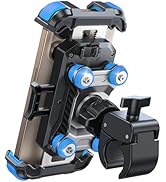 JOYROOM Motorcycle Phone Mount Holder - [Dual Vibration Dampener] 150mph Anti-Shock Phone Holder ...