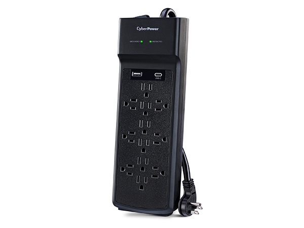 CyberPower CSP1206UC Home Office Surge Protecter - 600x450