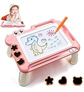 Magnetic Drawing Board with Legs for 3 4 5 Year Old Girls Boys, Travel Size Sketch Writing Doodle...