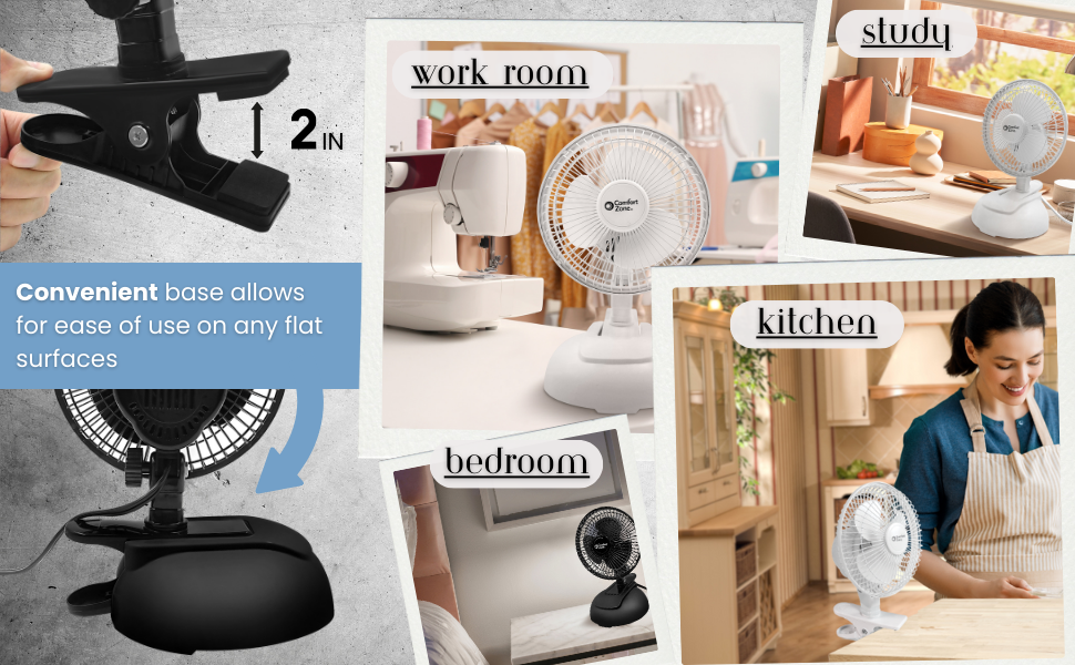 6 inch portable fan is great for the office break room kitchen living room bedroom workshop den