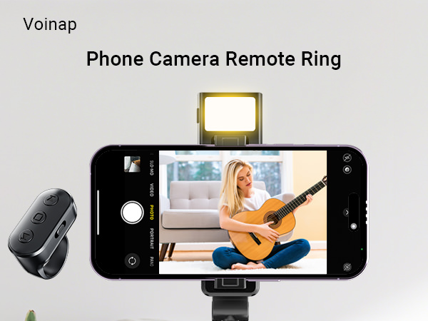 Auto Face Tracking Phone Holder with Remote Ring