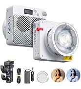 Godox ML100Bi 100W Portable LED Video Light,CRI 97+/TLCI 98+,0%-100% Brightness&amp; Bi-Color COB Con...
