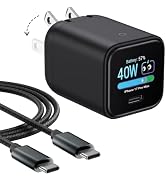 Smart Charging Butler-45W GaN Display Fast Charger with 6.6ft C-to-C Cable | Fast Charging,Active...