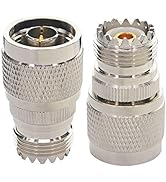 BOOBRIE N Male to UHF Female SO-239 Connector SO239 Jack to N-Type RF Coaxial Coax Cable Adapter ...