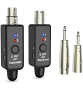 A11 Wireless Microphone System, 2.4GHz XLR Transmitter and Receiver for Dynamic Microphone, Audio...