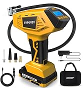 Upgraded Tire Inflator Portable Air Compressor, 160PSI Cordless Air Pump with 20V Rechargeable Ba...