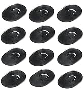12pcs Palm Brush for Men, Segbeauty Portable Hair Brushes Plastic Beard Comb Shampoo Brushes Pock...