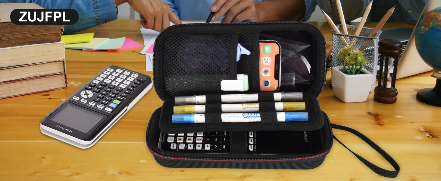Portable Case for TI-84 Plus/TI-84 Plus CE/TI-83 Plus/TI-85/TI-89 Color Graphing Calculator