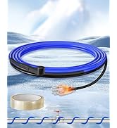 WILAWELS 3 FT Water Pipe Heating Cable, 5W Constant Power Self-Regulating Heating Cable, 5W/FT, I...