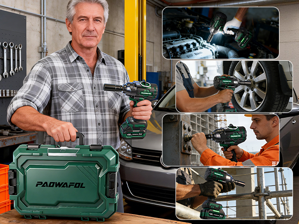 taladro de impacto pistola de impacto taladro inalámbrico electric drill 1/2 torque wrench