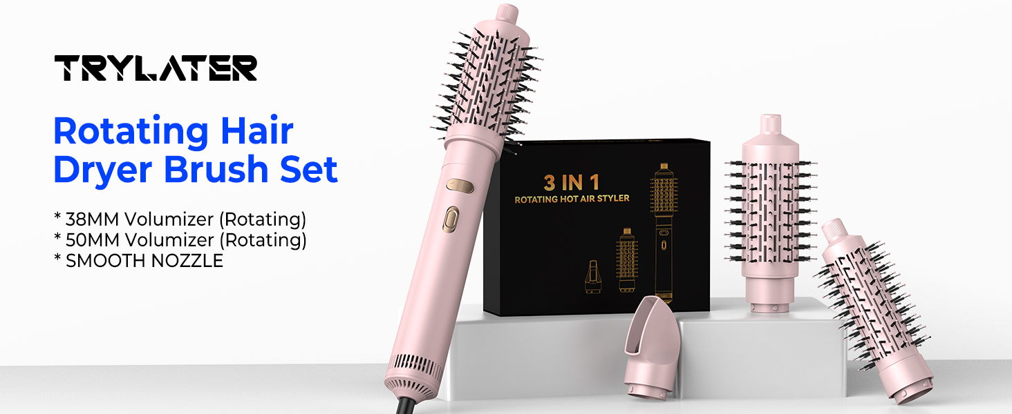 rotating hair dryer brush