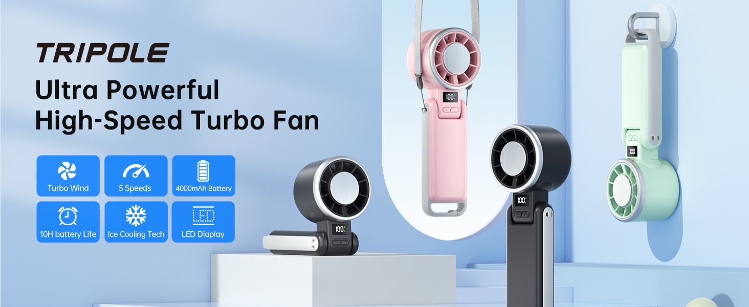 Tripole High Speed Turbo Fan