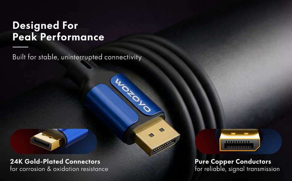 Wozoyo DP 2.0 Compliant Cable