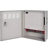 EVERSECU 4K CCTV Power Supply 8 Channel Adjustable DC11V ~DC15V 16 Amp Output Reset Fuse with Ant...