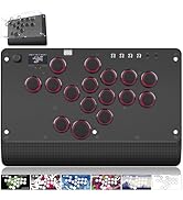 GuileKeys Leverless Controller Arcade Stick GM-16, Split Layout Magnetic Arcade Fight Stick for P...