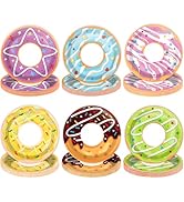 60Pcs Donut Party Paper Plates for Two Sweet Party Decoration 7in Donut Grow Up Dessert Plates Di...