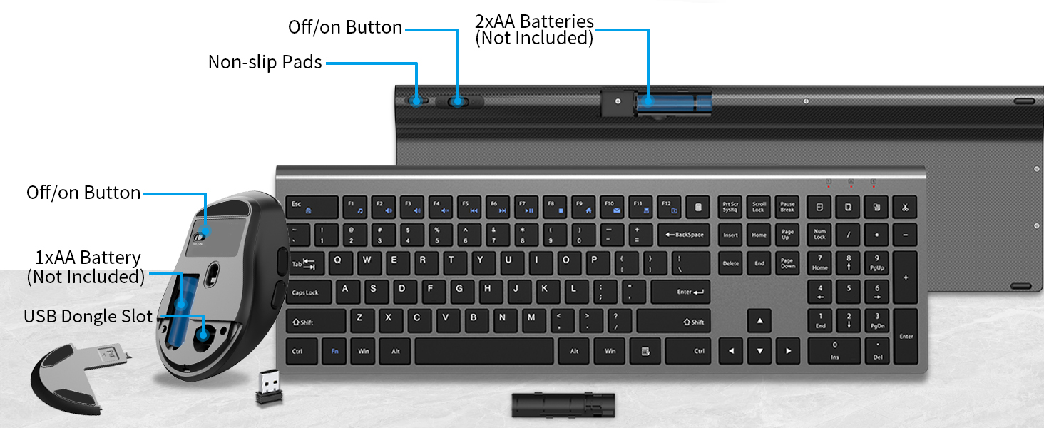 wireless keyboard and mouse