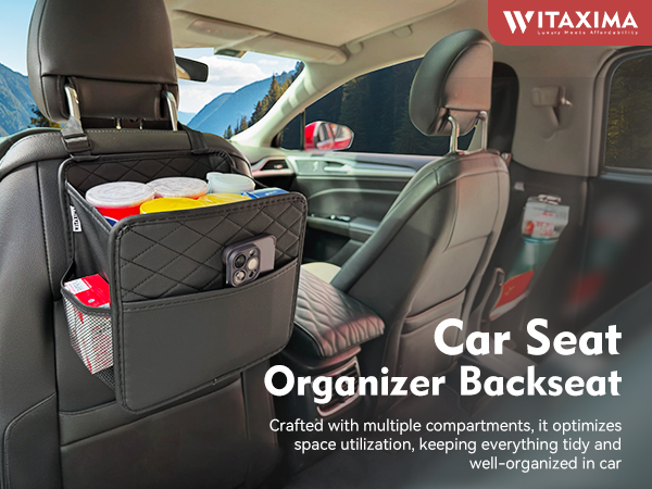 Witaxima car seat organizer