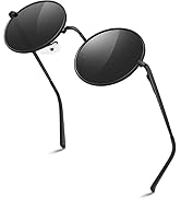 tanmigot Retro Round Sunglasses for Men Women,Polarized UV400 Protection Sunglasses, Vintage Hipp...