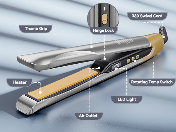 hair iron straightener