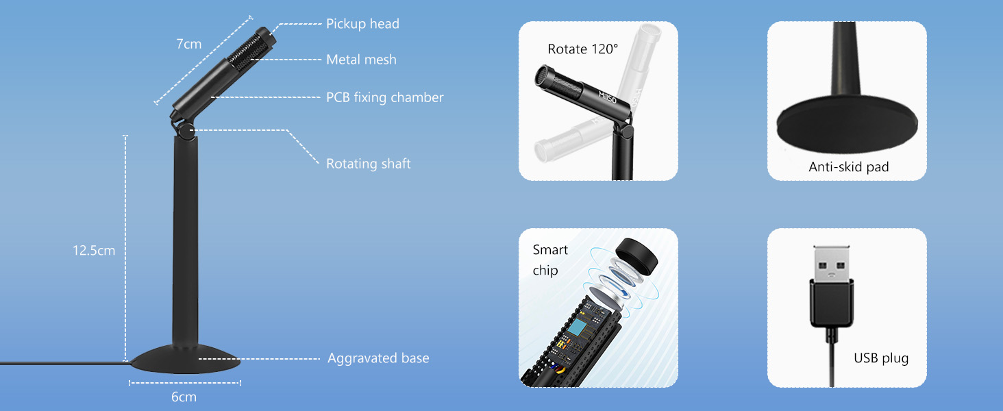 USB computer microphone for PC