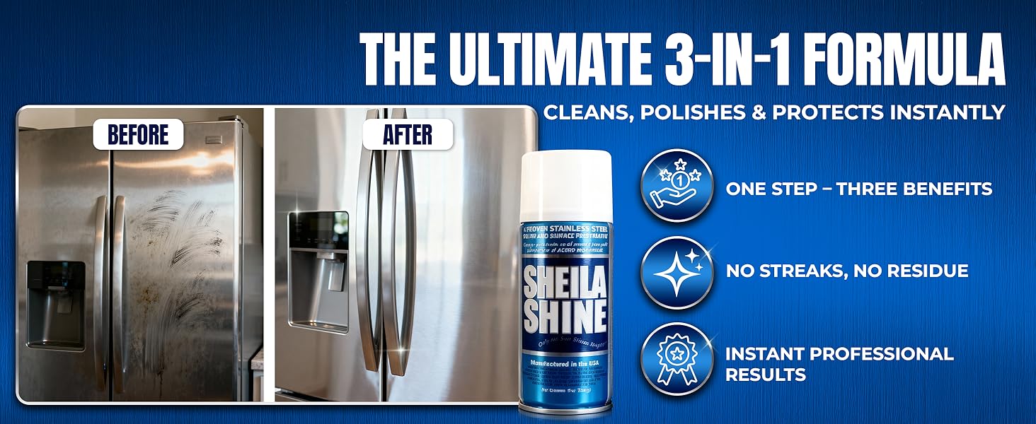 Kitchen Appliances, Refrigerators, Sinks, Ovens &amp;amp;amp Grills Stainless Steel Appliance Cleaner Spray