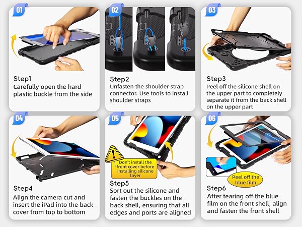 HRFSK Case for iPad (A16) 11th Generation 11 inch 2025/10th Generation 10.9 inch 2022
