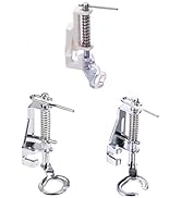 YEQIN 3pcs Large Metal Darning/Free Motion Sewing Machine Presser Foot for All Low Shank Brother ...