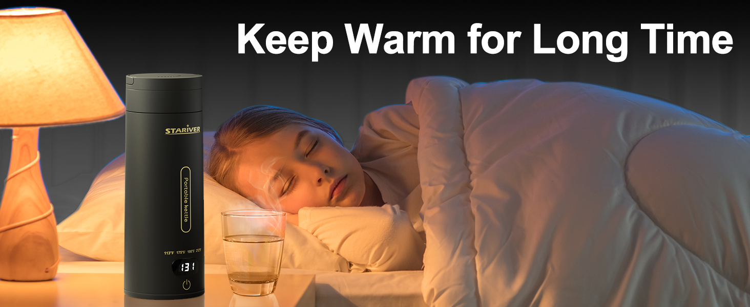 Portable Electric Kettle Small Mini Travel Electric Tea Kettle Hot Water Boiler