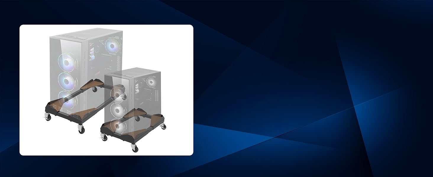 metal pc cart open frame design