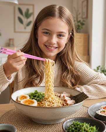 Coikcer colorful reusable chopsticks, great for enjoying daily noodle meals at home