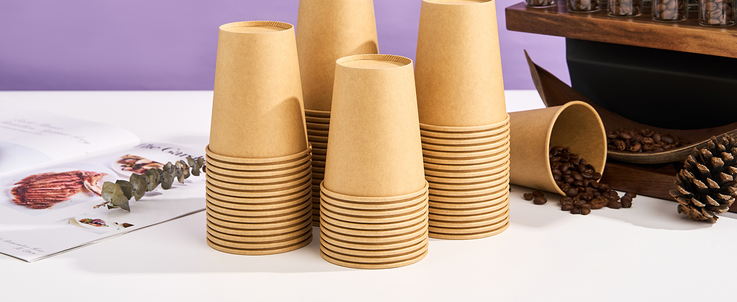 8 OZ Kraft Paper Cups