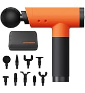 JOYSUWERUN Massage Gun with 9 Heads &amp; Storage Case – Deep Tissue Massage Gun – Quiet Portable Mas...