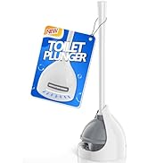 LOVLOY Toilet Plunger with Holder, Plunger with Unique Holder for 5.7-inch Toilet Drain, Plungers...