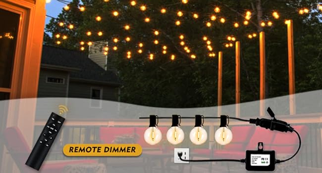 dimmer for patio lights remote