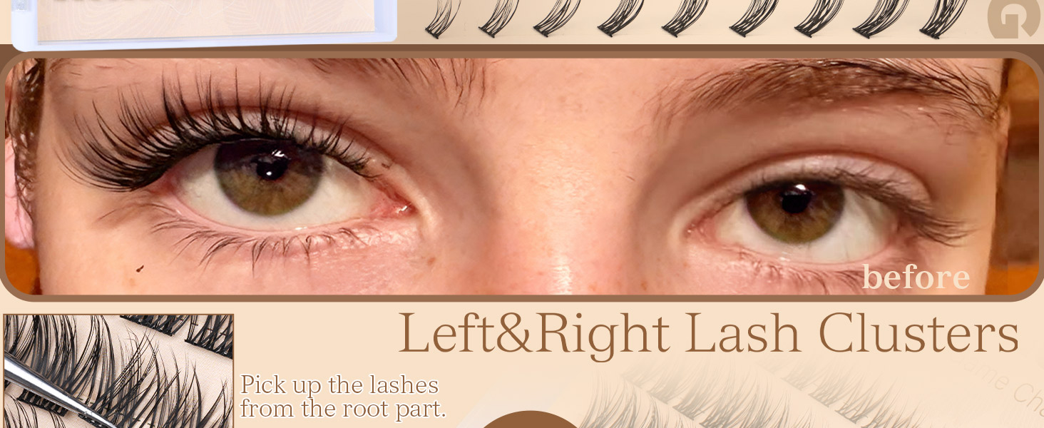 Natural lash clusters wispy eyelash cluster lashes extensions