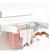 Wall Mounted Clothes Drying Rack, Extending Laundry Rack, Wall Mount Laundry Drying Rack Folding ...