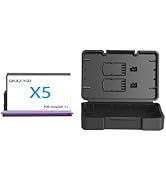 GKUGEYGO 360 X5 Camera Battery, 2800mAh High Capacity Battery with Case Can Store Misro SD Card F...