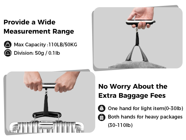 luggage scale weight scale portable scale luggage digital hanging suitcase scale