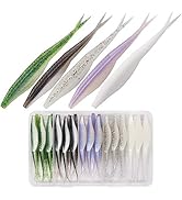 Fluke-Fishing-Lures-Jerk-Shad- Bait Soft Plastic Swimbait for Bass Fishing Pack of 25-30