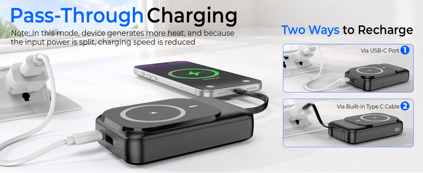 magsafe portable charger 20000+mah