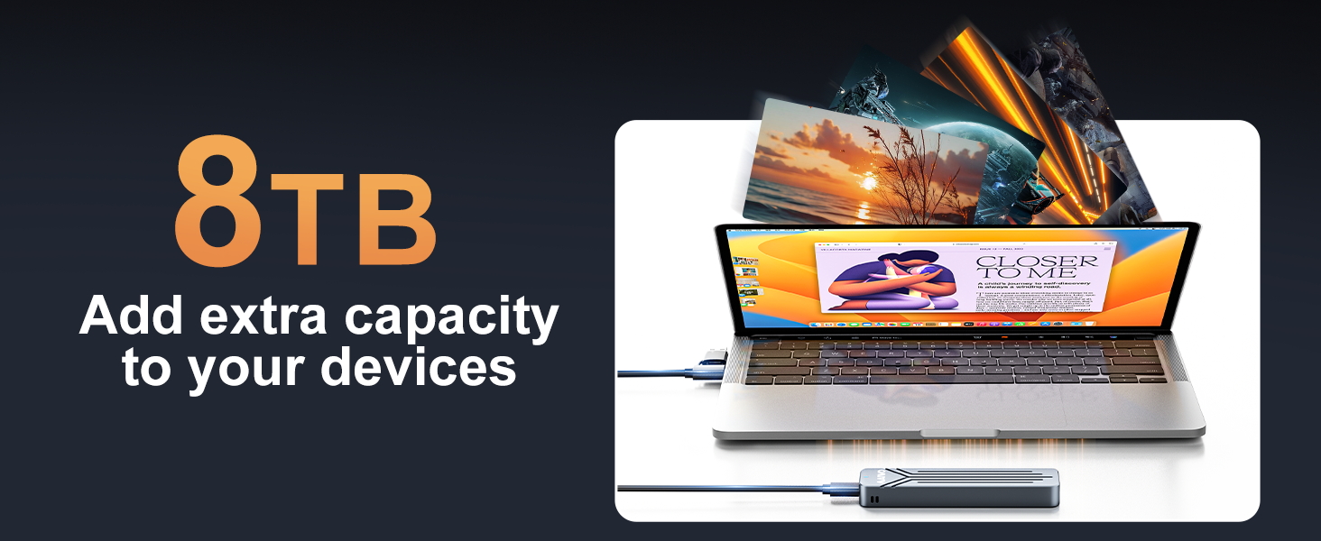 M.2 NVMe SSD Enclosure USB3.2 GEN2 10Gbps