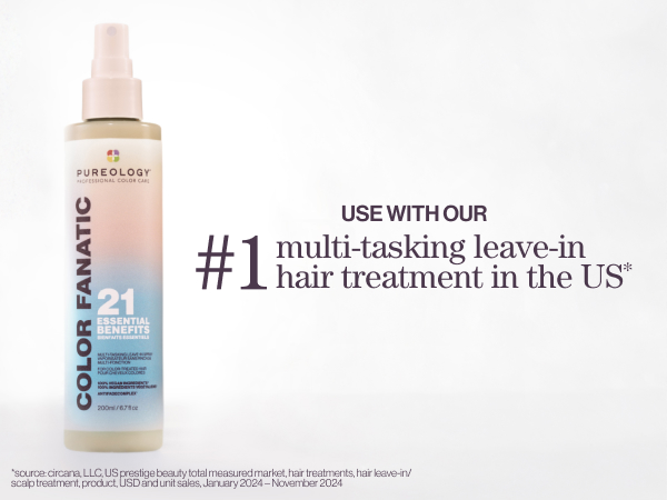 adds moisture, replenishes dry hair, for medium to thick hair, good for color care